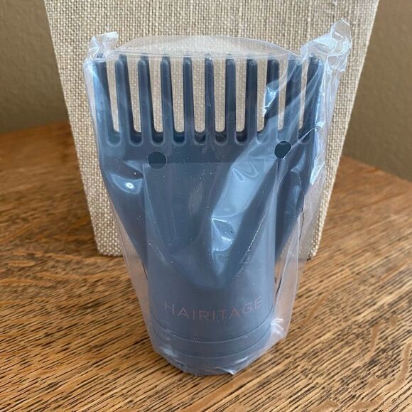 Hairitage Stretch It Out Hair Comb/Tan Raffia Headband & White Scrunchie. NWT - Picture 6 of 14